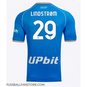 SSC Napoli Jesper Lindstrom #29 Replik Heimtrikot 2023-24 Kurzarm